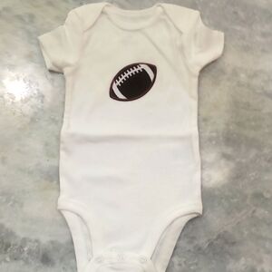 Carter's Baby Football Print Onsie 3 Mos.